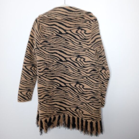 NVLT Tiger-Pattern Faux Fur Coat size small - Picture 9 of 9